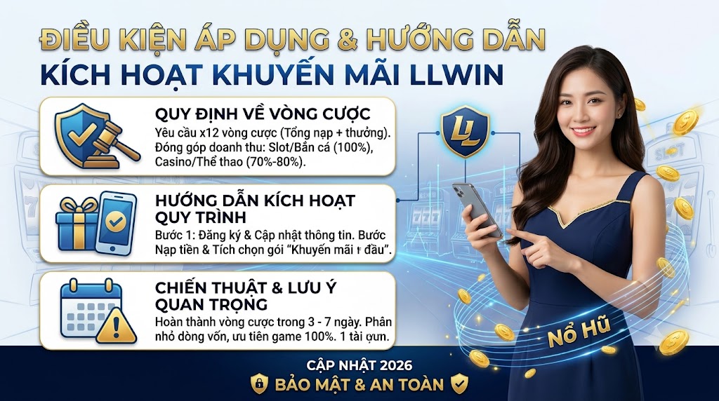 Khuyến Mãi LLWIN Nạp Lần Đầu – Ưu Đãi Cực Lớn Dành Cho Tân Thủ Điều Kiện Áp Dụng & Hướng Dẫn Kích Hoạt Khuyến Mãi LLWIN